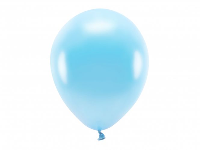 Hovedbilde ECO Ballonger 10 Stk, 30cm - Metallisk, Lyseblå