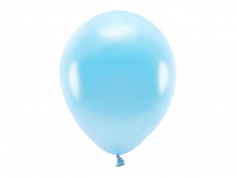 ECO Ballonger 10 Stk, 30cm - Metallisk, Lyseblå