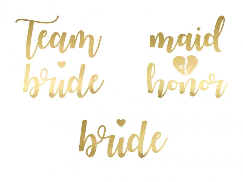 Midlertidige Tatoveringer Team Bride Gull
