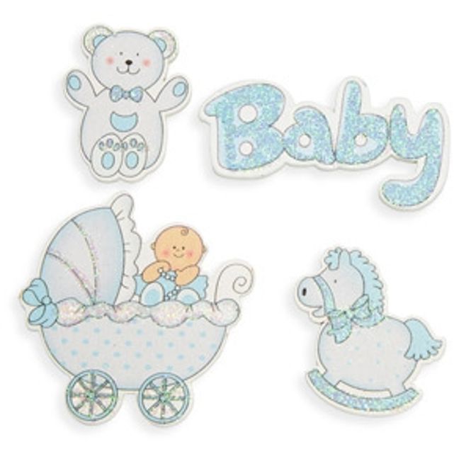 Hovedbilde Baby Blå Klistremerker