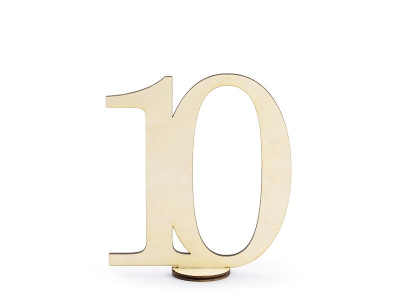 Bordnummerskilt i tre 1-10