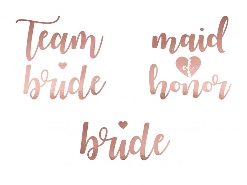 Midlertidige Tatoveringer Team Bride Rosegull