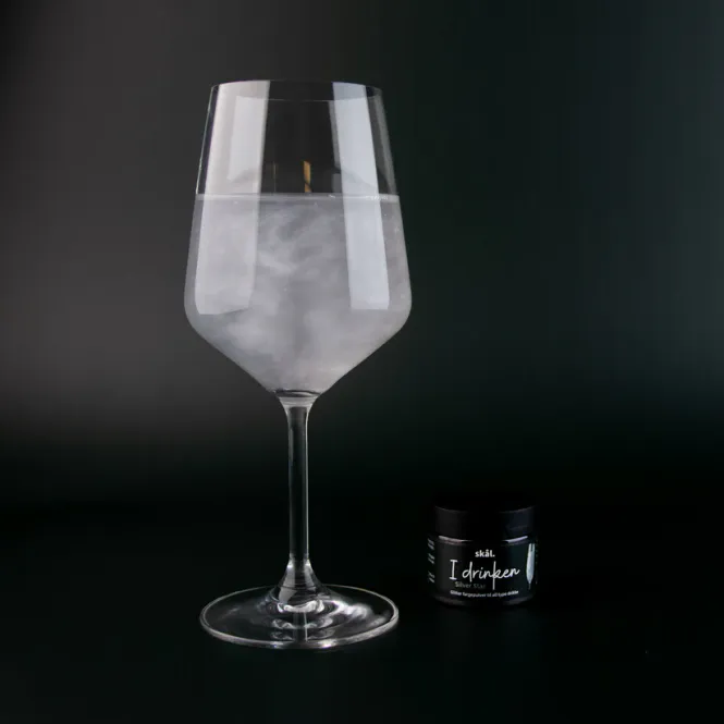 Hovedbilde Glitterfarge i drinken Silver Star