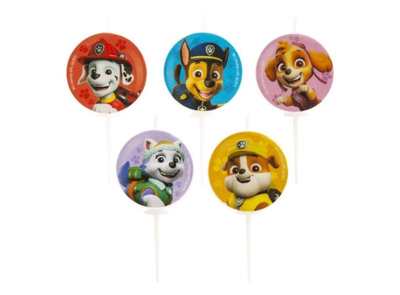 Paw Patrol - Runde kakelys 5 stk