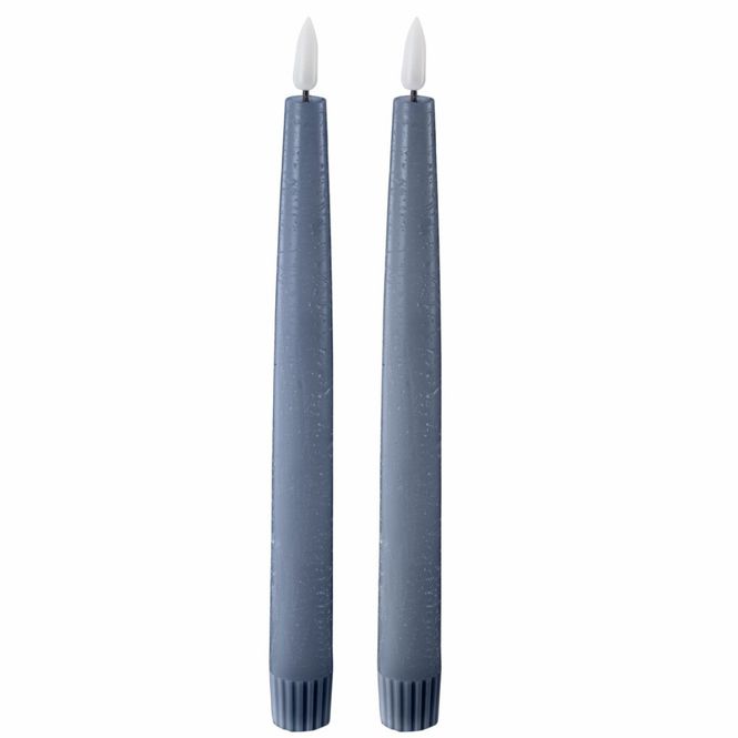 Hovedbilde Led lys - Kronelys Jeans Blue 22 cm 