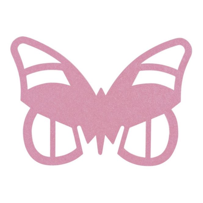 Hovedbilde Sommerfugl Lyserosa Bordkort 10 stk