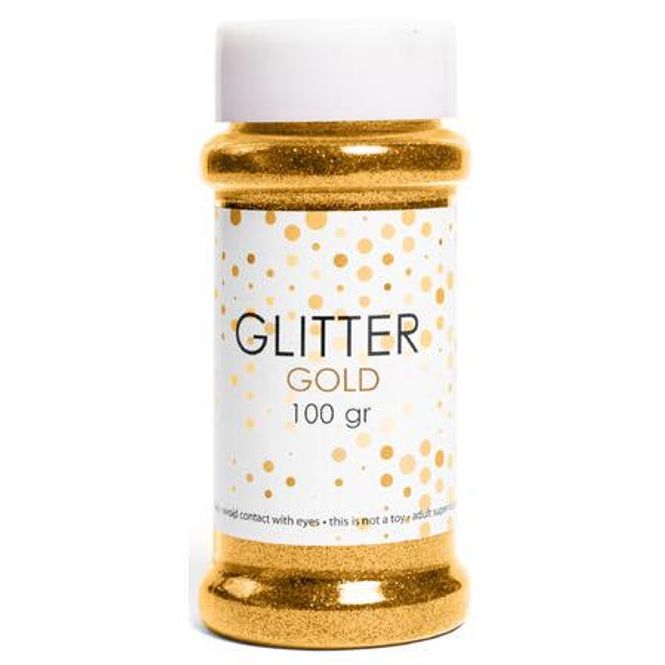 Hovedbilde Glitter gull - 100 g boks