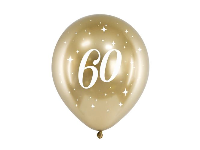 Hovedbilde Ballonger 60 Gull - 6 stk.