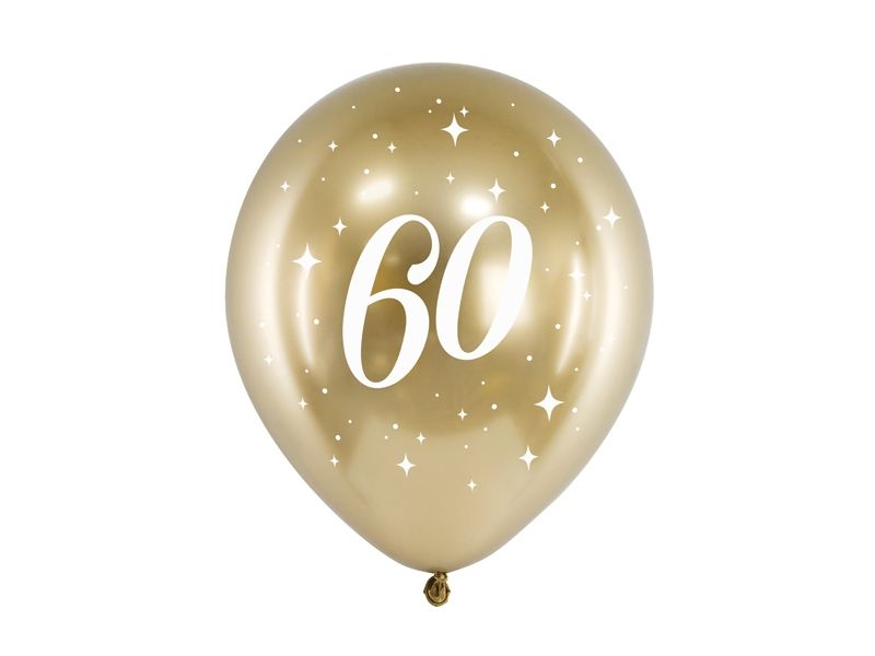 Ballonger 60 Gull - 6 stk.