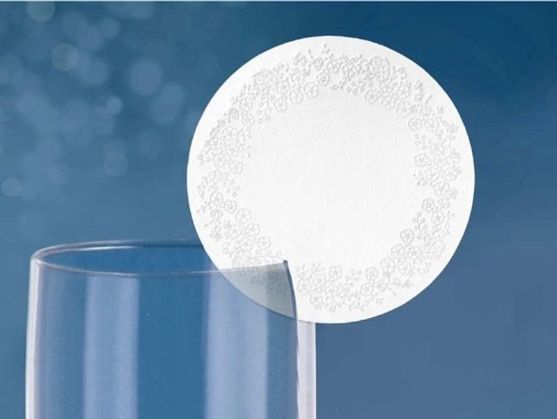 Sirkel Glass Bordkort 10 stk