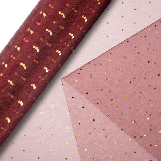 Hovedbilde Organza Prikker Burgunder