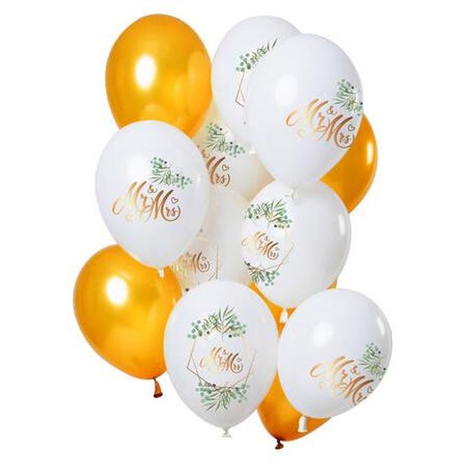 Hovedbilde Ballongbukett Bryllup (12 ballonger)