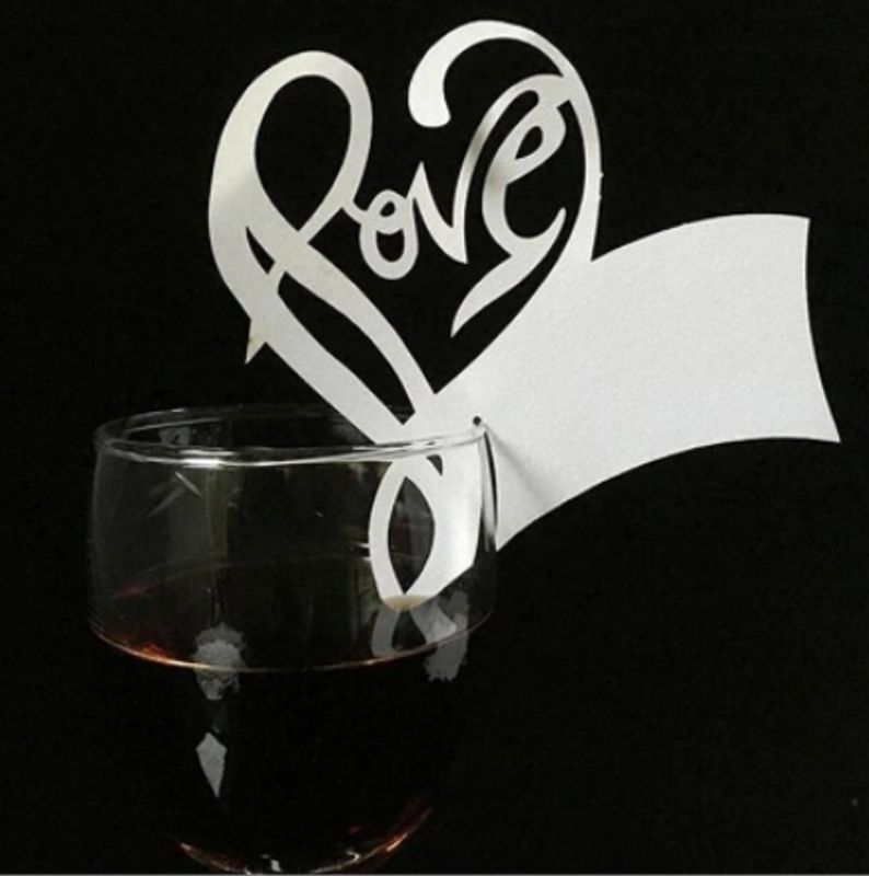 Bordkort Love Glass