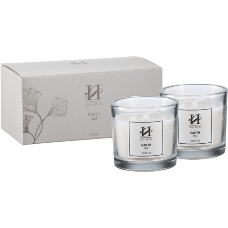 Earth duftlys sett 2 x 60 g Kirsebær & Vanilje