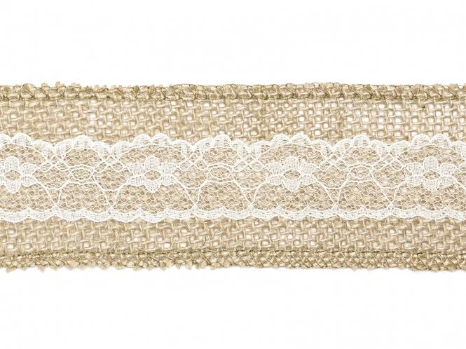 Hovedbilde Jute Pyntebånd Blonder 1