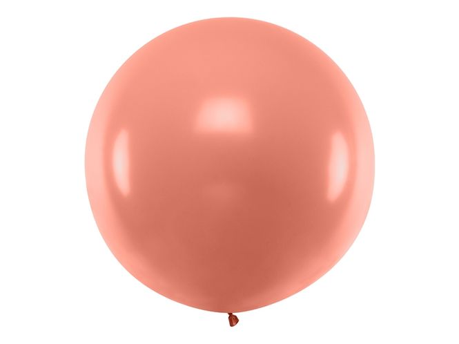 Hovedbilde Jumbo ballong 100 cm - Rosegull metallic