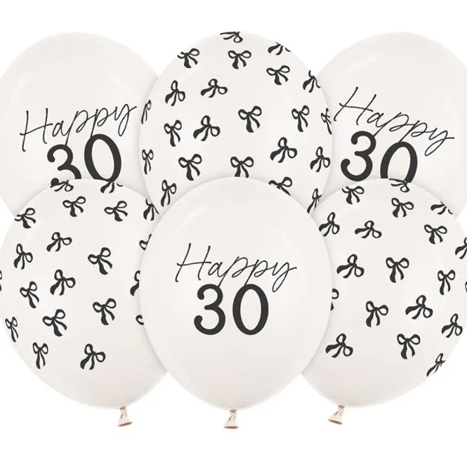 Hovedbilde Ballonger 30 cm, Happy 30, Pastel Offwhite (6 ...