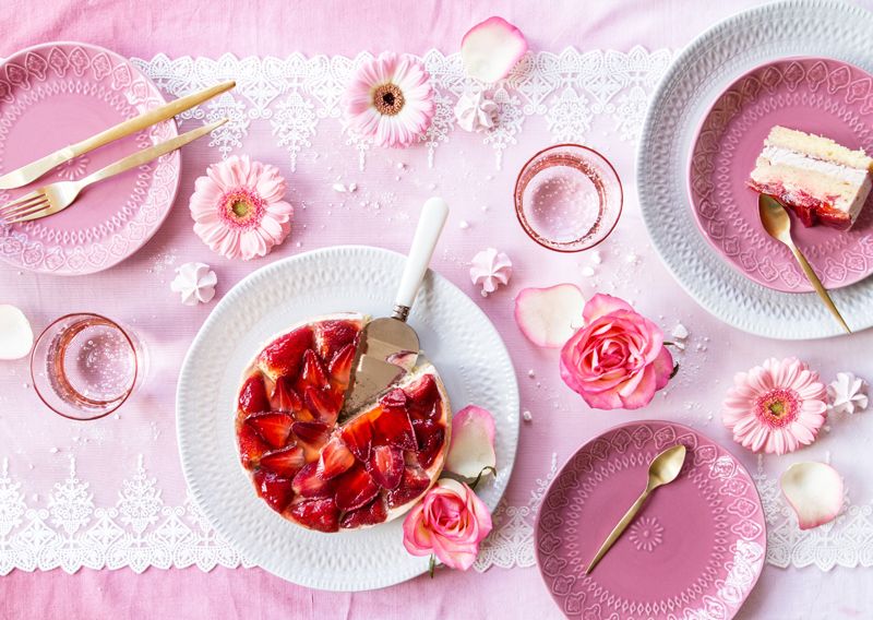 Bordløper Blonder Luksus - 0,45 x 9 m