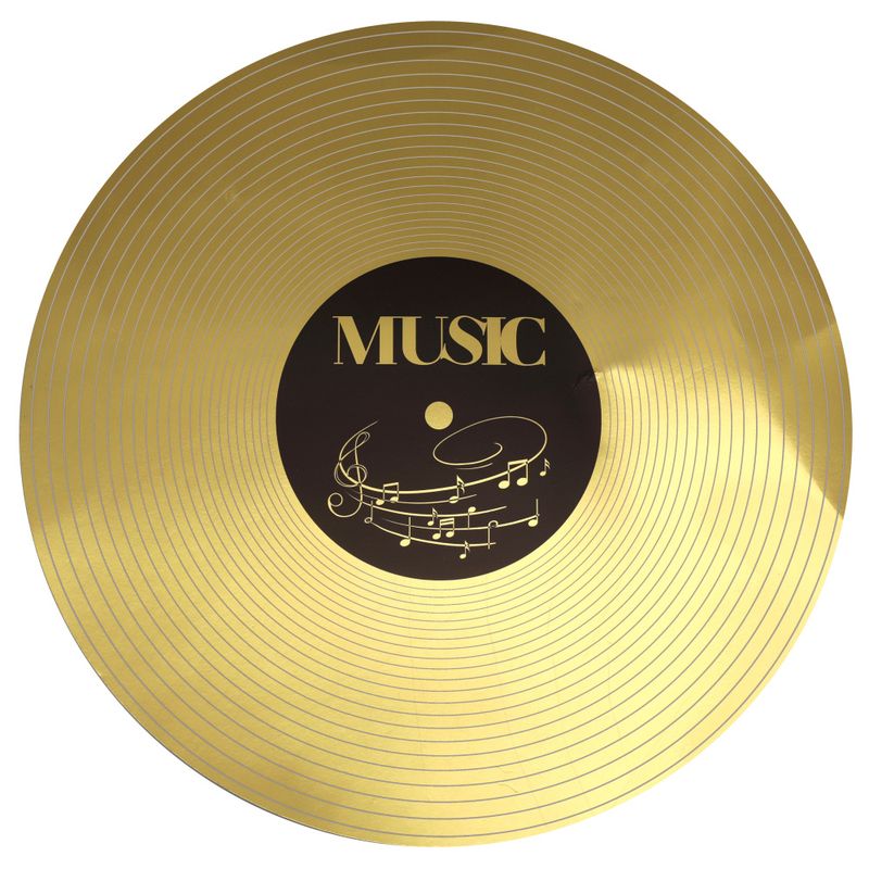 Bordbrikke vinylplate gull – 33 cm