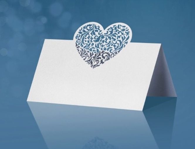 Hovedbilde Hjerte Bordkort 10 stk