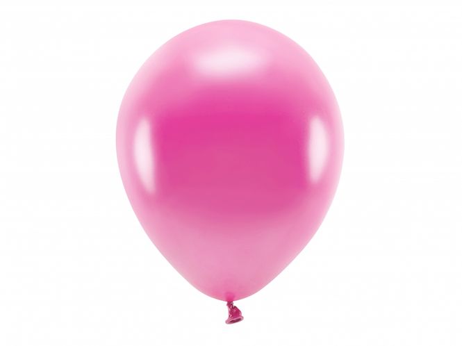 Hovedbilde ECO Ballonger 10 Stk, 30cm - Metallisk, Fuchsia