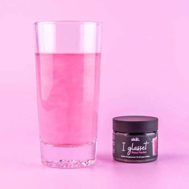 Hovedbilde Glitterfarge i Glasset - Rosa Panter