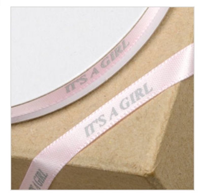Its A Girl Rosa Bånd