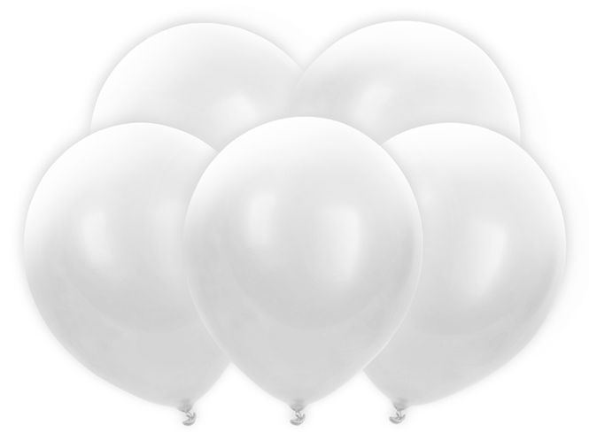 Hovedbilde LED ballonger hvit 30 cm - 5 stk 