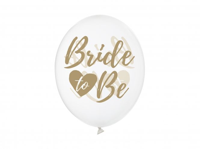 Hovedbilde Ballonger Klare Bride To Be 6 stk